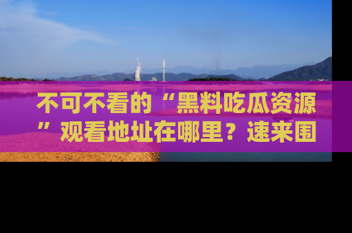不可不看的“黑料吃瓜资源”观看地址在哪里？速来围观吧！