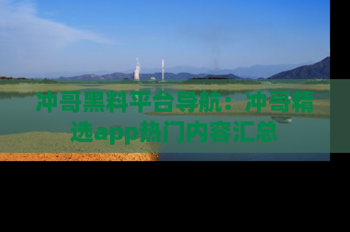 冲哥黑料平台导航：冲哥精选app热门内容汇总