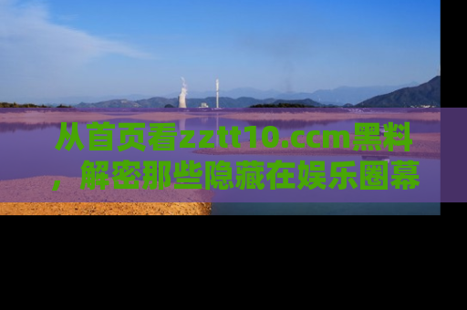 从首页看zztt10.ccm黑料,解密那些隐藏在娱乐圈幕后的丑闻故事!