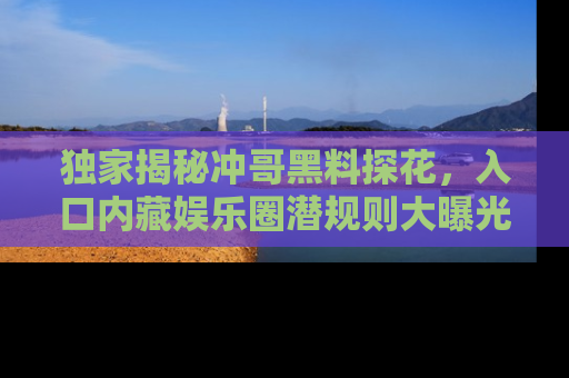 独家揭秘冲哥黑料探花，入口内藏娱乐圈潜规则大曝光