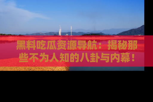 黑料吃瓜资源导航：揭秘那些不为人知的八卦与内幕！