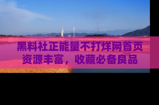黑料社正能量不打烊网首页资源丰富，收藏必备良品