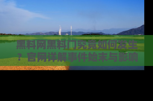 黑料网黑料门究竟如何发生？官网详解事件始末与影响