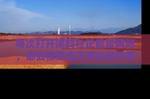 每次打开黑料社正能量网站，都会被那些正面能量所感染，一起加入不打烊的快乐吧！