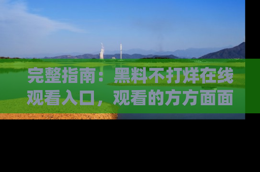 完整指南:黑料不打烊在线观看入口,观看的方方面面与app选择