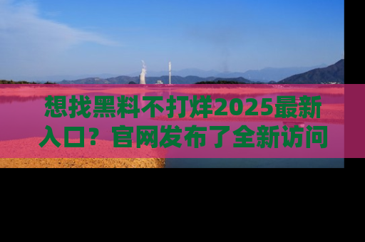 想找黑料不打烊2025最新入口?官网发布了全新访问指南!